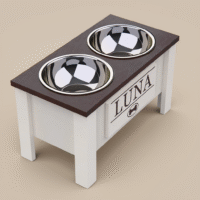 Elevated Dog Bowl with Storage