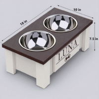 Elevated Dog Bowl with Storage