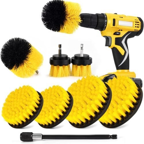 Electric Drill Cleaning Brush Set